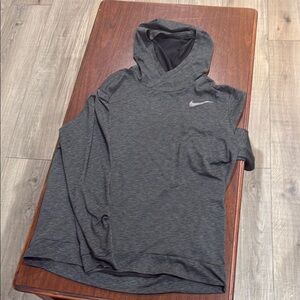 Nike Gray Hooded Sweatshirt
